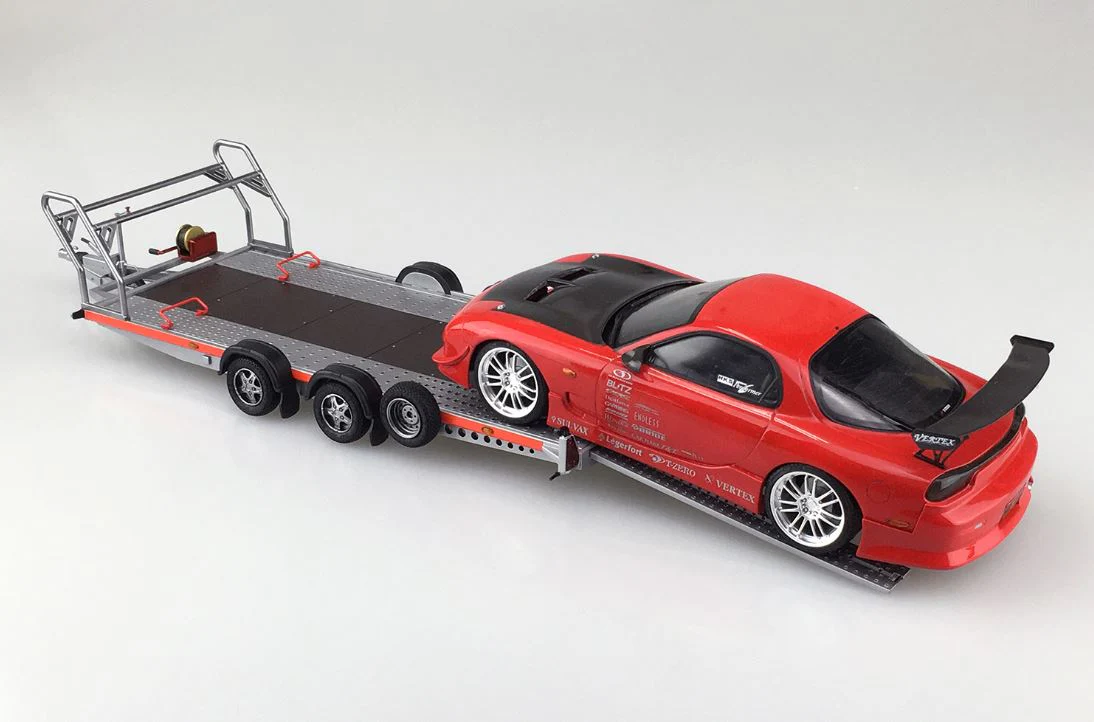 Aoshima 1/24 Brian James A4 Auto Transporter Trailer - Image 4