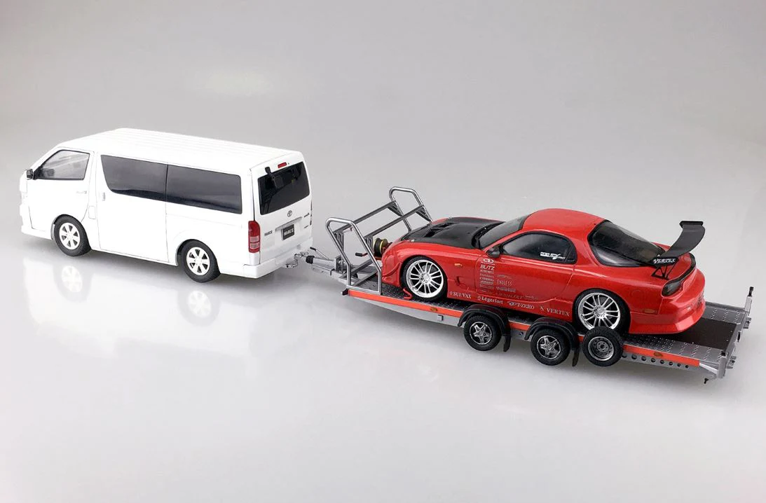 Aoshima 1/24 Brian James A4 Auto Transporter Trailer - Image 5