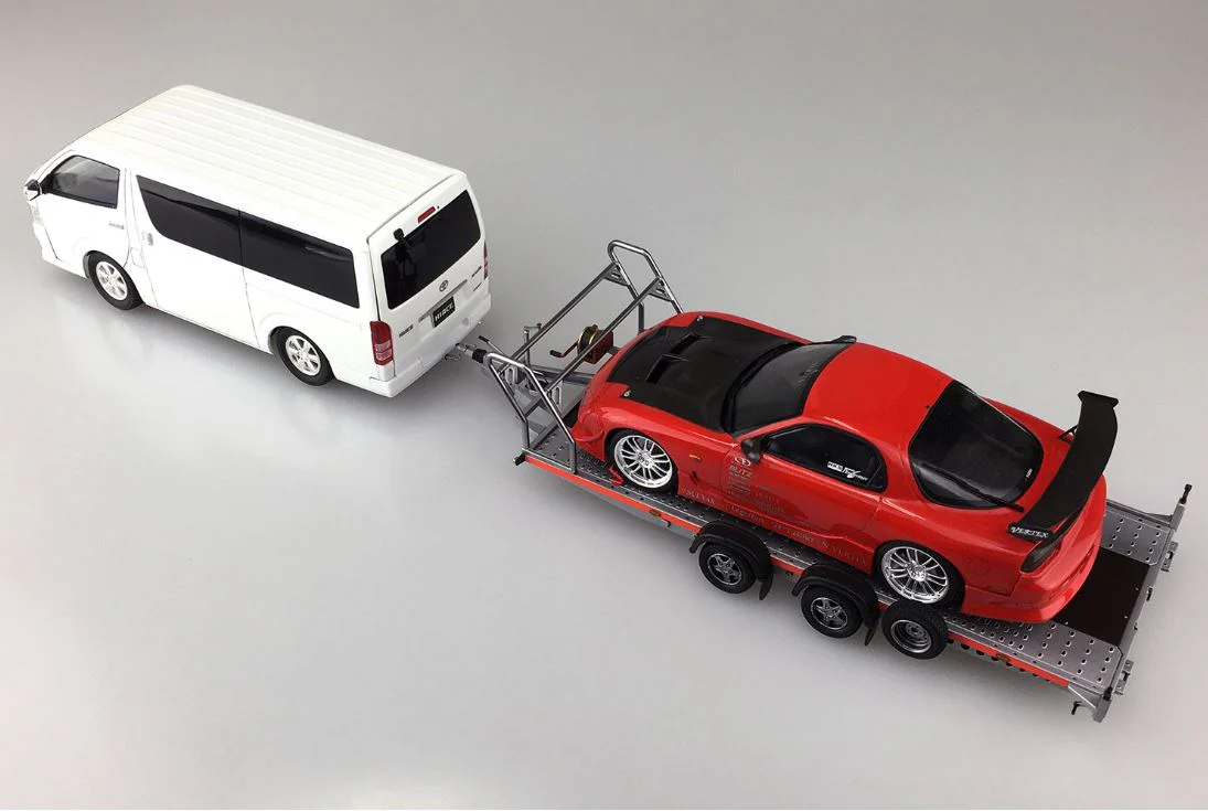 Aoshima 1/24 Brian James A4 Auto Transporter Trailer - Image 6