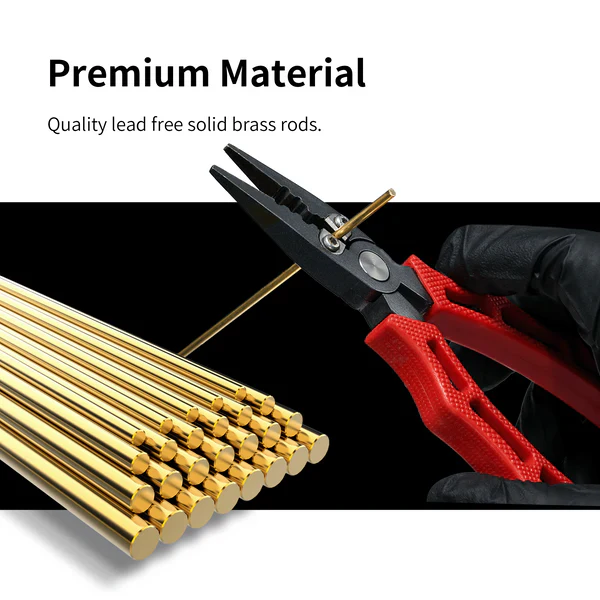 DSPIAE Brass Bars For Modeling 0.5mm (8pcs) - Image 3