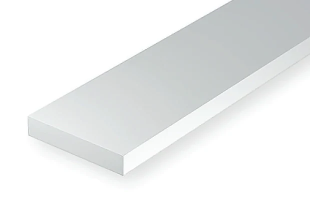 Evergreen #111 - .015" X .030" OPAQUE WHITE POLYSTYRENE STRIP - Image 2