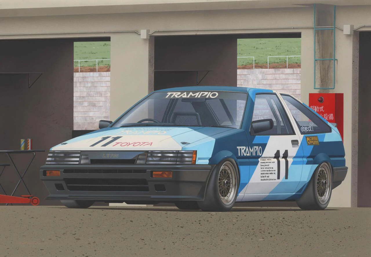 Fujimi 1/24 TRAMPIO AE86 Levin `85