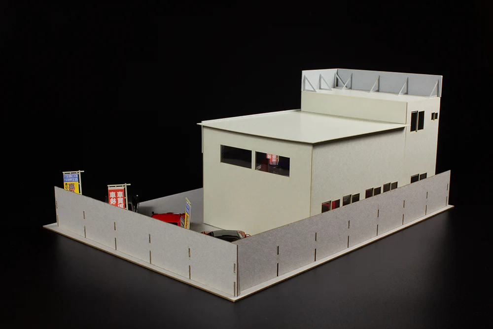 Plum mor Auto Garage Famous Car Shop 1/64 Scale Model Kit - Image 4