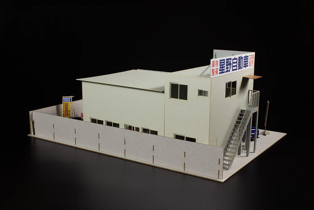 Plum mor Auto Garage Famous Car Shop 1/64 Scale Model Kit - Image 5