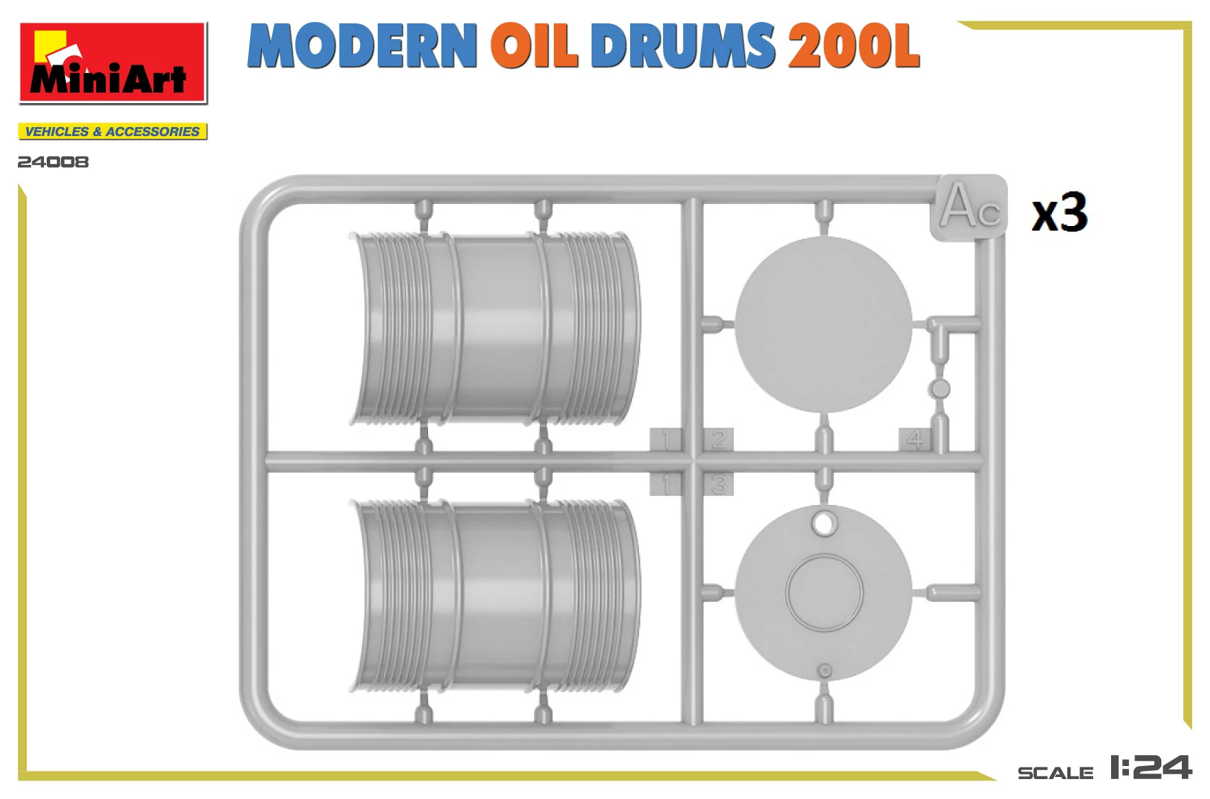 MiniArt 1/24 Modern Oil Drums 200L - Image 4