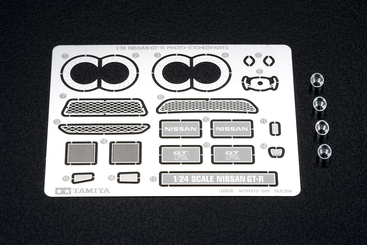 Tamiya 1/24 Nissan GT-R R35 Car Photo-Etched Detail Set - Image 3