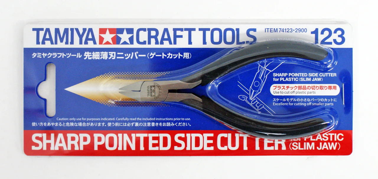 Tamiya 74123 Sharp Pointed Side Slim Jaw Cutter for Plastic - Image 5