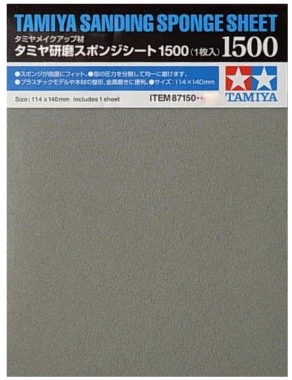Tamiya 87150 Sanding Sponge Sheet 1500 - Image 5